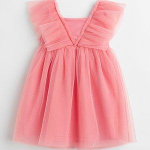 H&M Pleated Tulle Dress